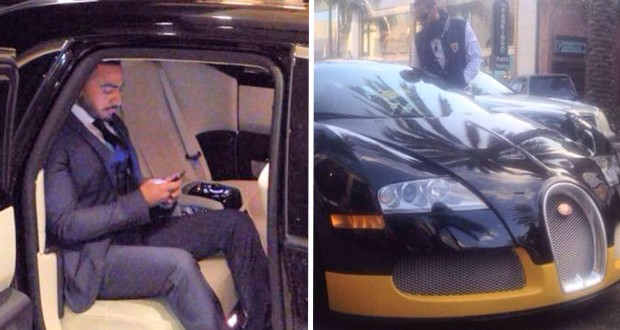 خاص بالصور: تامر حسني يسرق الأنظار بسيارة Rolls-Royce ويشتري Bugatti