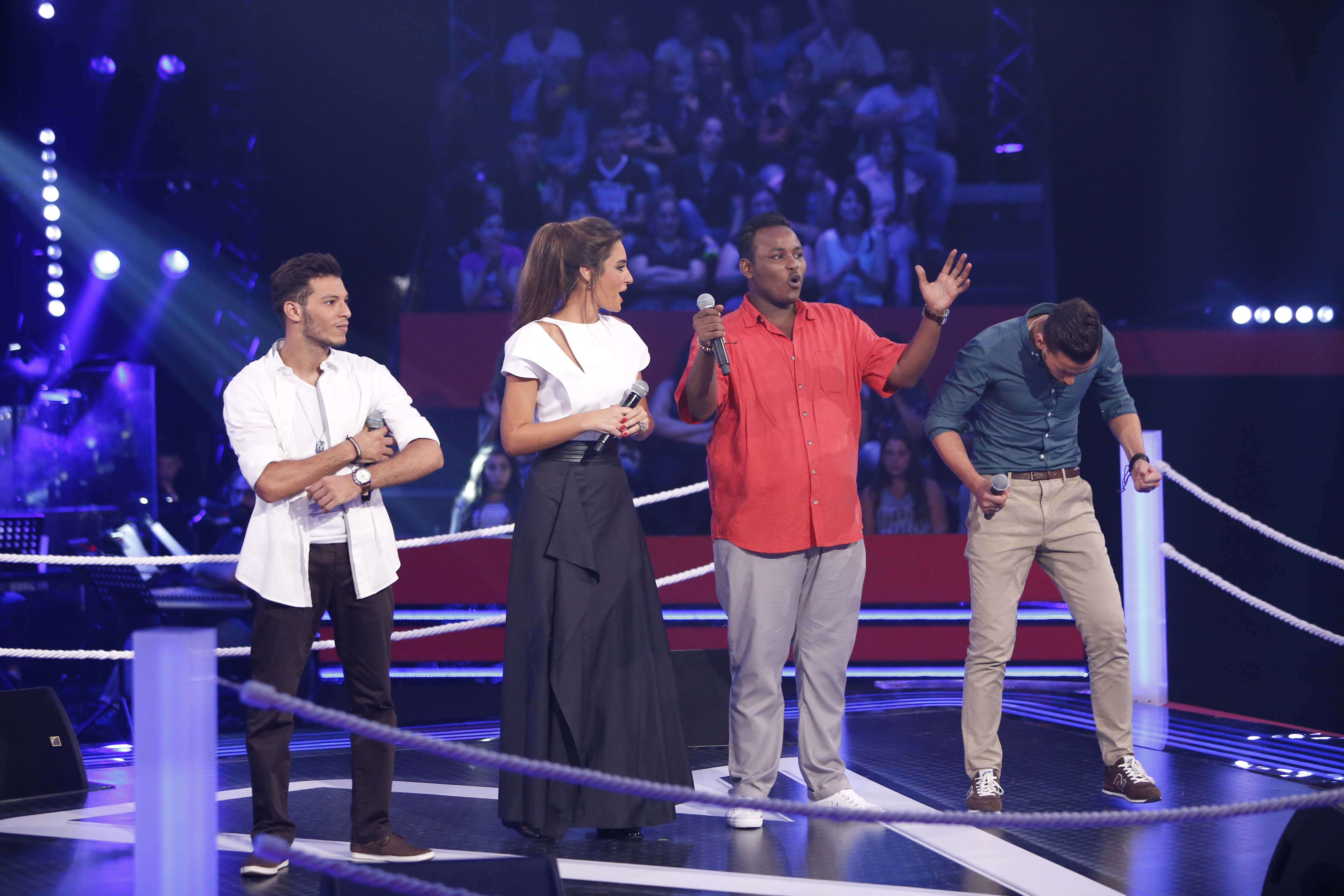 MBC1 & MBC MASR the Voice S3 - Battle 1 - results moment - Younes, Mohammed & Abdelsamad