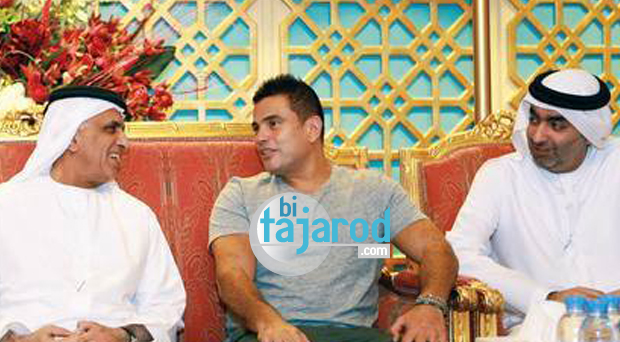 خاص بالصورة: عمرو دياب في ضيافة حاكم امارة رأس الخيمة سمو الشيخ سعود القاسمي يستقبل في قصر رأس الخيمة