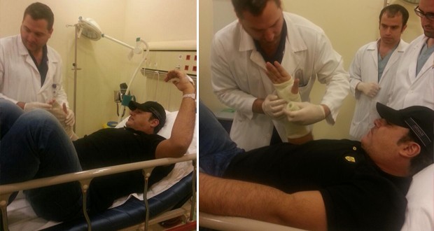 محدّث بالصور: عاصي الحلاني كسر يده أثناء ممارسته الرياضة ونقل إلى المستشفى