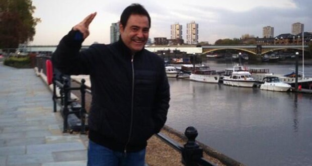 عاصي الحلاني يرفع يده المكسورة في لندن ويصور إعلان خاص بحفل رأس السنة مع هيفاء