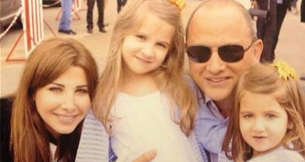 بالصورة: نانسي عجرم مع زوجها فادي هاشم وإبنتيها ميلا وإيلا في إحتفالات العيد