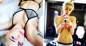بالصور: Miley Cyrus عارية قبل وبعد الإستحمام وتصف نفسها بالـ Whore