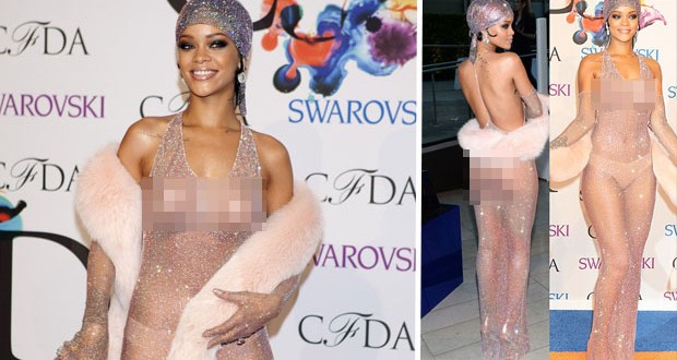 بالفيديو: Rihanna ترقص بطريقة مثيرة بفستانها الشفاف
