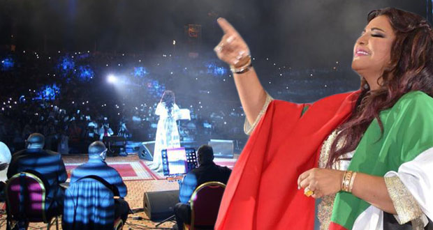 أحلام توّجت ملكة على مسرح “أصوات نسائية” في المغرب بحضور أكثر من 60 ألف شخص