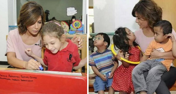 بالصور: أصالة في زيارة إنسانية لأطفال مركز راشد للمعاقين في دبي