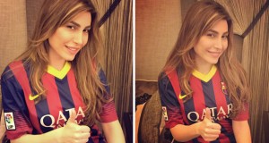 بالصور: يارا شجّعت برشلونة والحظ لم يحالف فريقها هذه المرّة