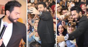 تامر حسني يحطم الأرقام وجمهور الإمارات يستقبله كالملوك