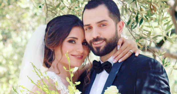 رسالة رومانسية من محمد باش لزوجته إحتفالًا بذكرى زواجهما الأول