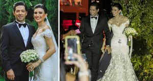 زواج النجمين التركيين ميرت وأديل فرات – بالصور