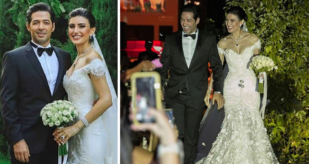 زواج النجمين التركيين ميرت وأديل فرات – بالصور