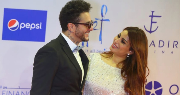 أنباء عن انفصال أحمد الفيشاوي وزوجته في مهرجان الجونة