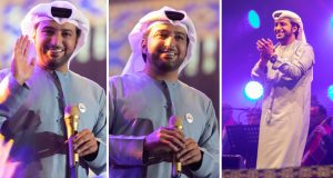 عيضة المنهالي يغني بحضور 12 ألف شخص في اليوم الوطني لدولة الإمارات
