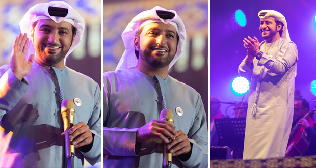 عيضة المنهالي يغني بحضور 12 ألف شخص في اليوم الوطني لدولة الإمارات