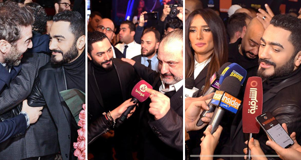 تامر حسني يحتفل مع أسرة “الفلوس” بالعرض الأوّل للفيلم – بالصور